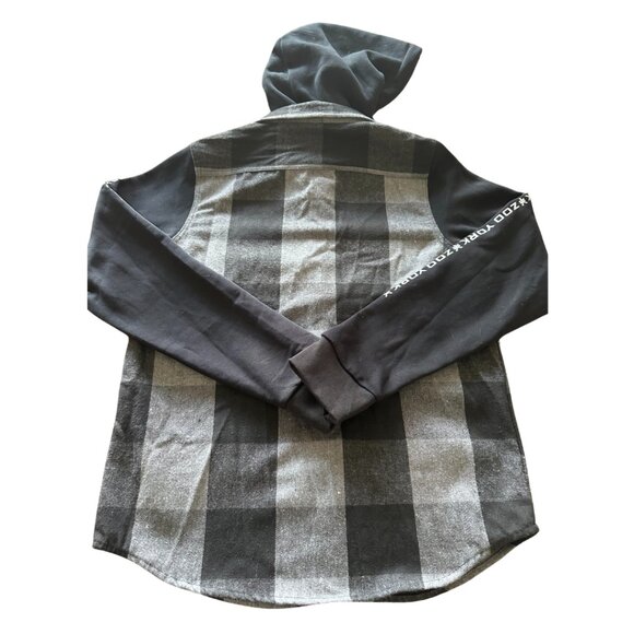 Zoo York Hooded Plaid Shirt - Youth - Picture 2 of 5